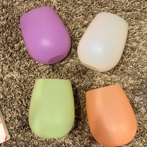 Rubber waterproof wine glass/drinking cup